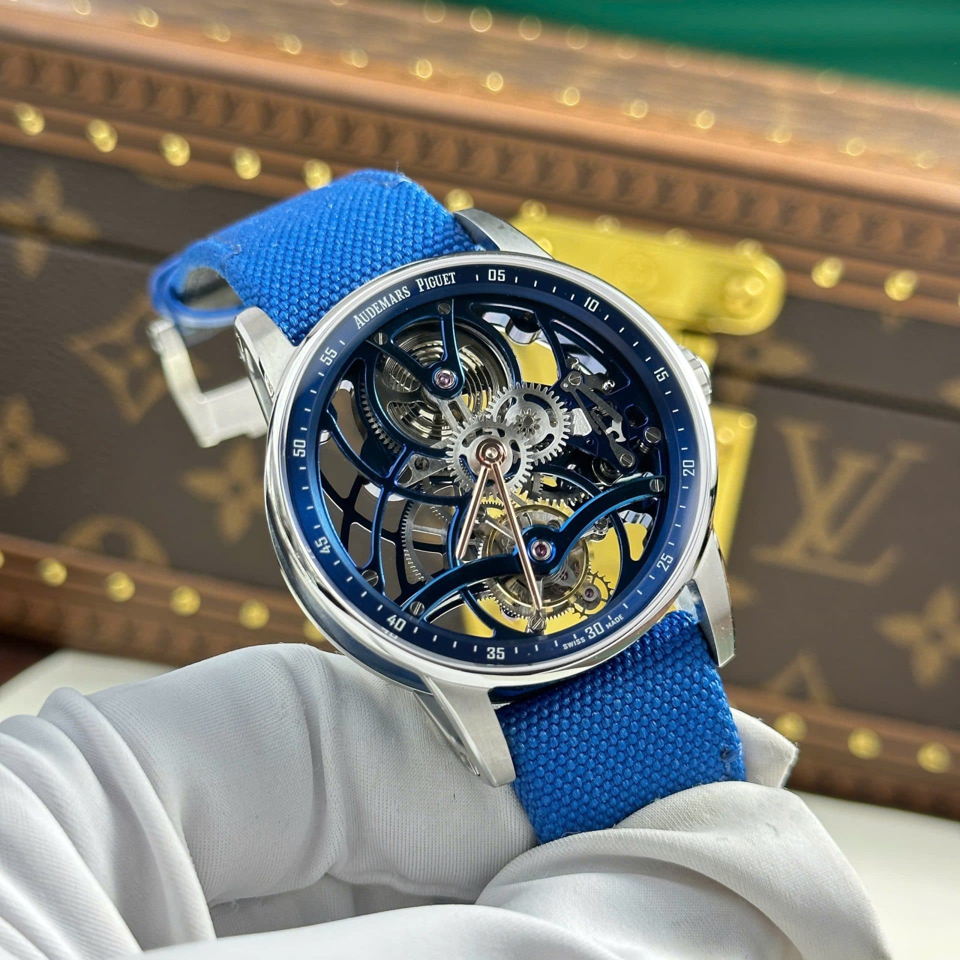 Dong-Ho-Audemars-Piguet-26600-Tourbillon-Openworked-Replica-11-Mau-Xanh-41mm-2-1