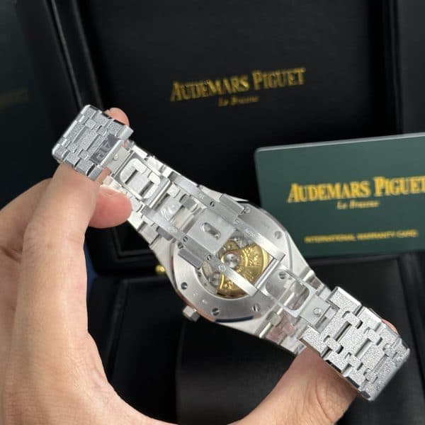 Dong-Ho-Audemars-Piguet-Royal-Oak-15410-Frosted-Gold-Rep-11-Cao-Cap-Mat-Xanh-APS-Factory-41mm-3-1