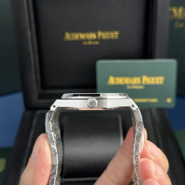 Dong-Ho-Audemars-Piguet-Royal-Oak-15410-Frosted-Gold-Rep-11-Cao-Cap-Mat-Xanh-APS-Factory-41mm-5-1