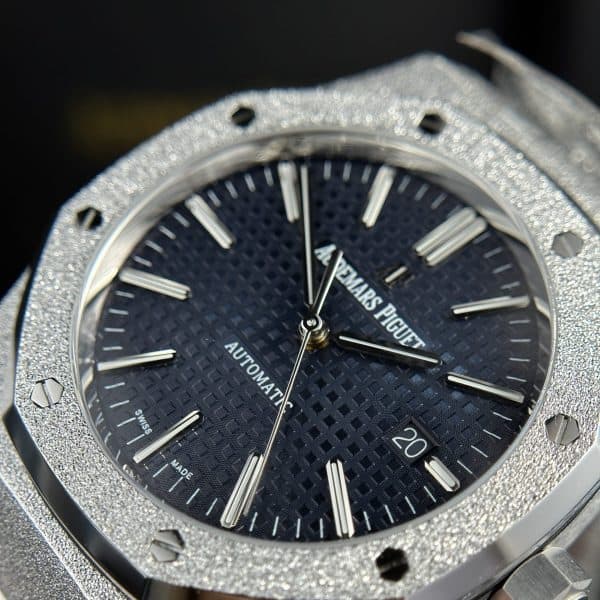 Dong-Ho-Audemars-Piguet-Royal-Oak-15410-Frosted-Gold-Rep-11-Cao-Cap-Mat-Xanh-APS-Factory-41mm-8-1