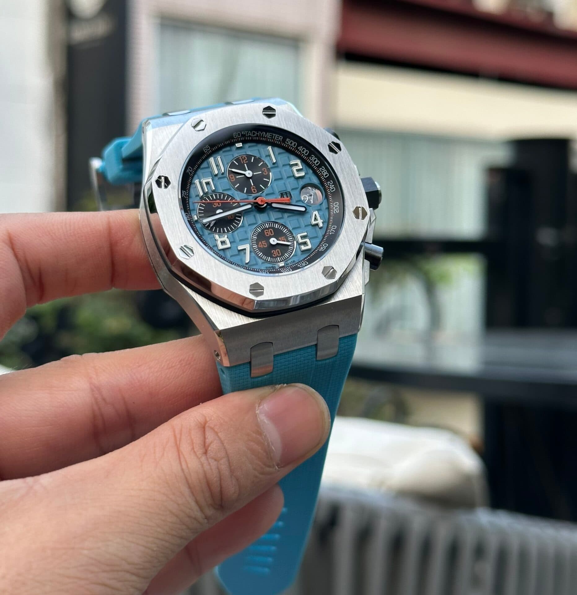 Dong-Ho-Audemars-Piguet-Royal-Oak-Offshoe-26238ST-Blue-Rep-11-42mm-3-1