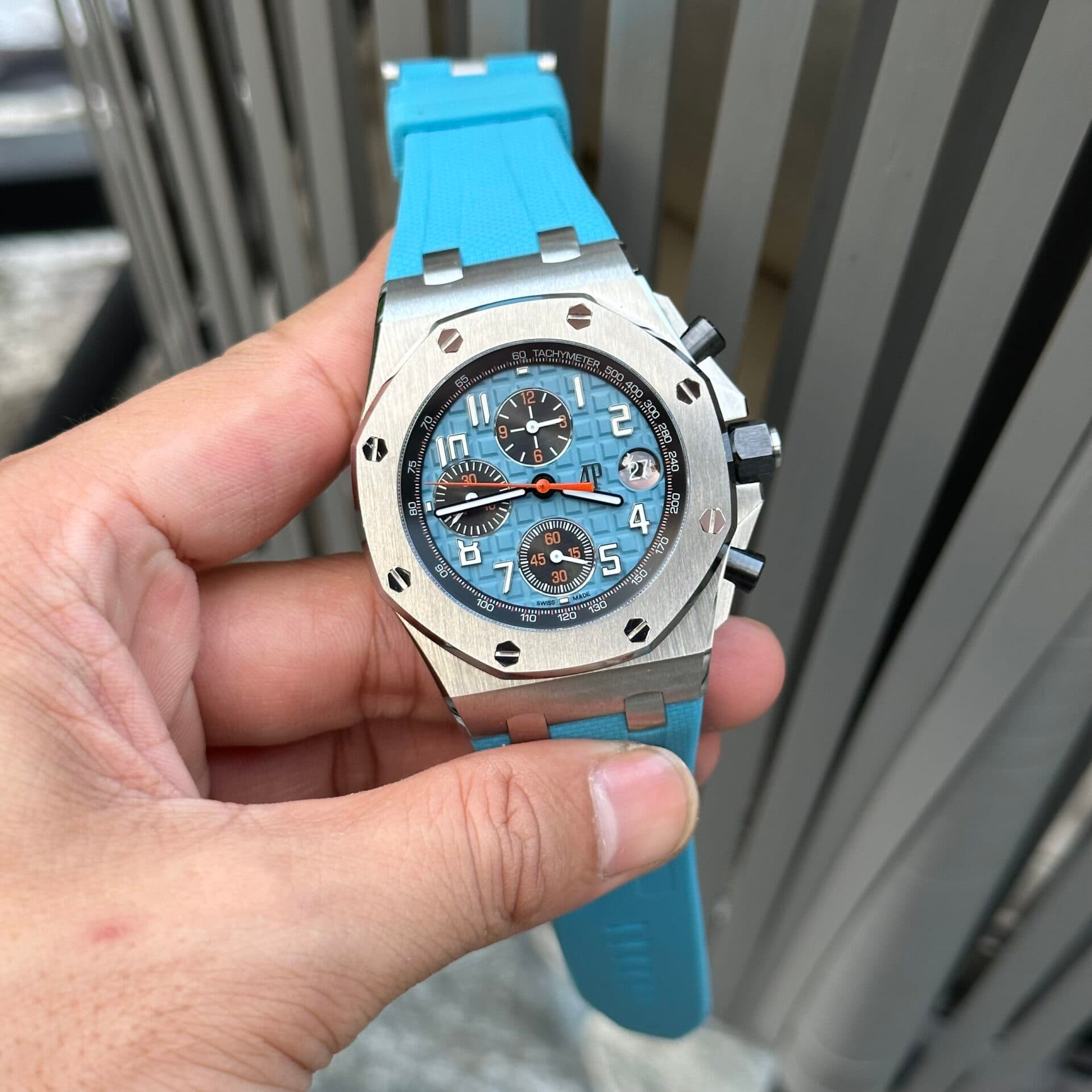 Dong-Ho-Audemars-Piguet-Royal-Oak-Offshoe-26238ST-Blue-Rep-11-42mm-6-1