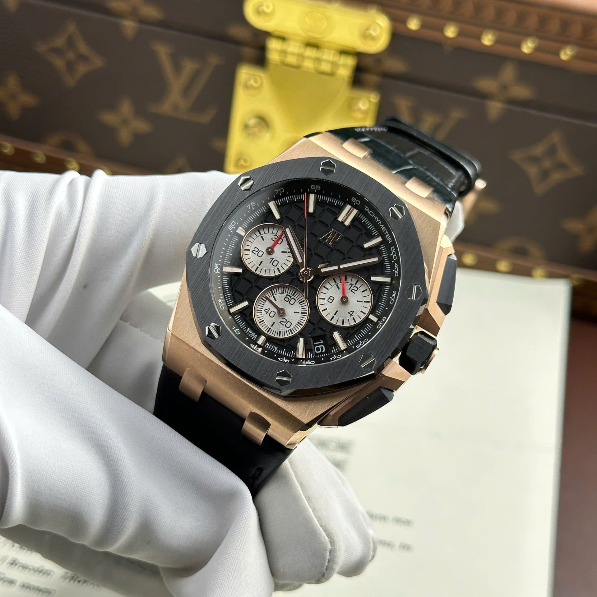 Dong-Ho-Audemars-Piguet-Royal-Oak-Offshore-Chronograph-26420-Ma-Vang-Rep-11-Mat-Den-Nha-May-APP-43mm-5-1