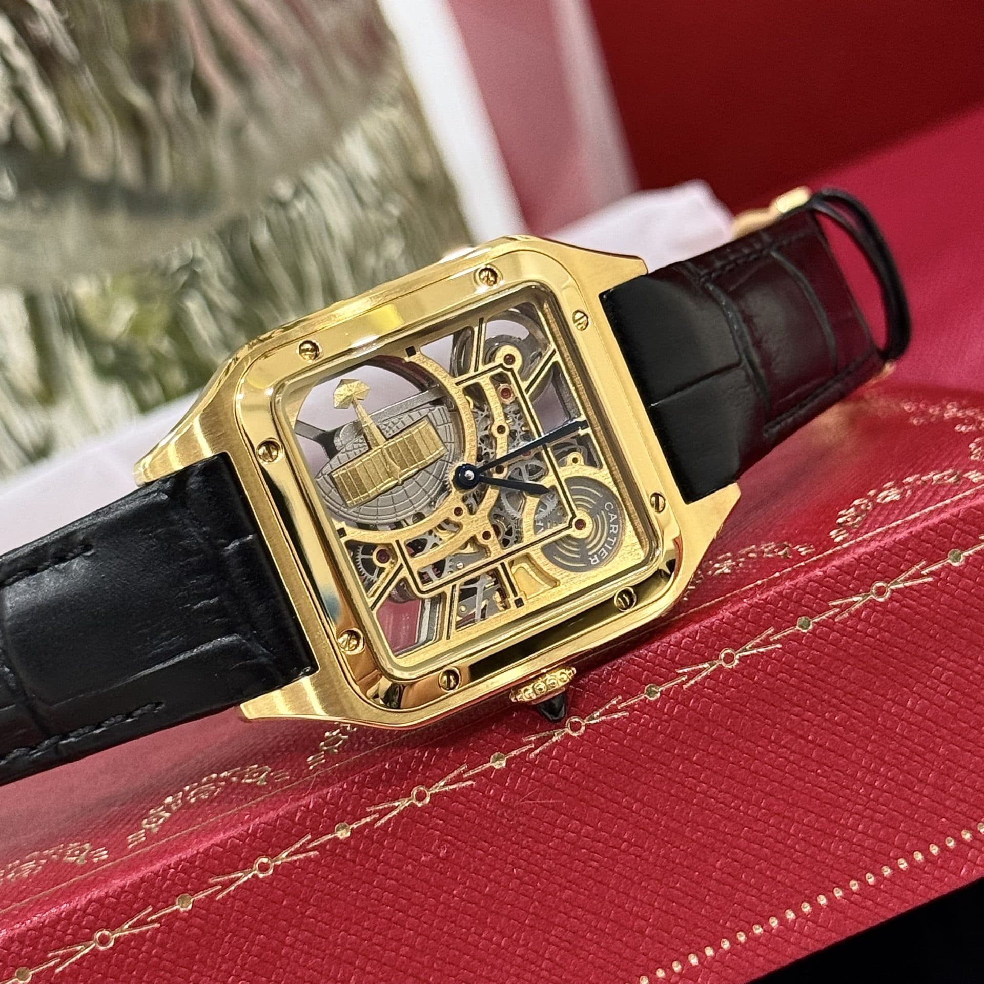 Dong-Ho-Cartier-Nam-Replica-11-Santos-WHSA0031-May-Pin-Thuy-Sy-31x43mm-5-1