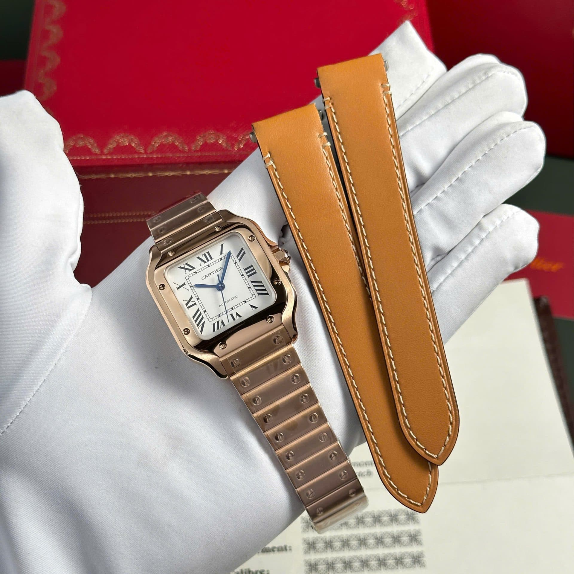 Dong-Ho-Cartier-Santos-Nu-Ma-Vang-Hong-Mat-Trang-Replica-11-Cao-Cap-BVF-35-10-1