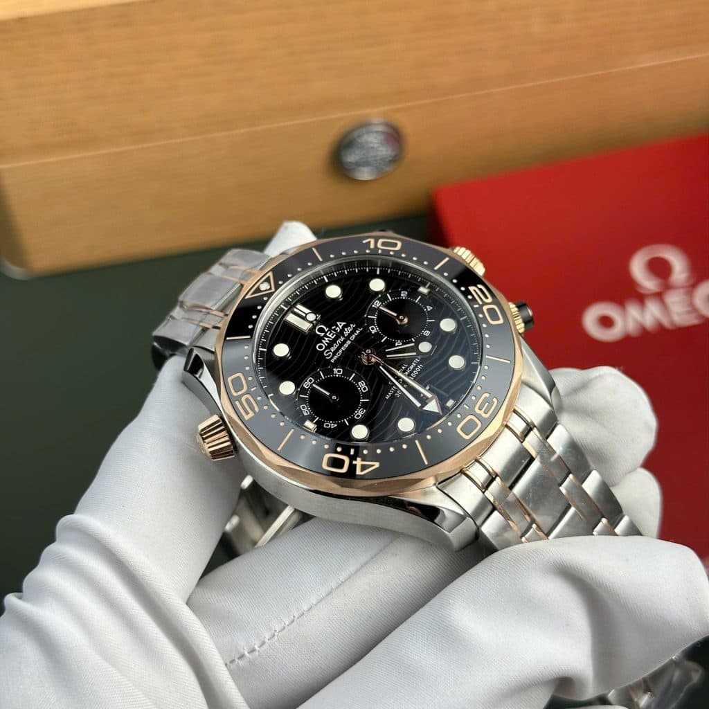 Dong-Ho-Omega-Rep-11-Seamaster-Diver-300M-Chronograph-Demi-Vang-Hong-Mat-Den-N1-44mm-6-1