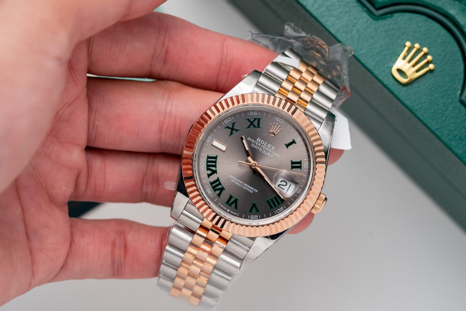 Dong-Ho-Rolex-DateJust-Boc-Vang-Hong-Mat-Wimbledon-GM-Factory-36mm-4-1