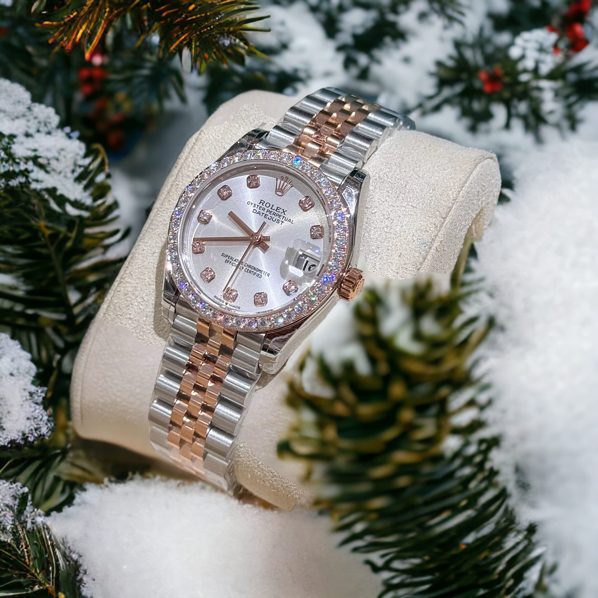 Dong-Ho-Rolex-DateJust-Do-Kim-Cuong-Moissanite-Mat-Trang-Demi-31mm-4-1