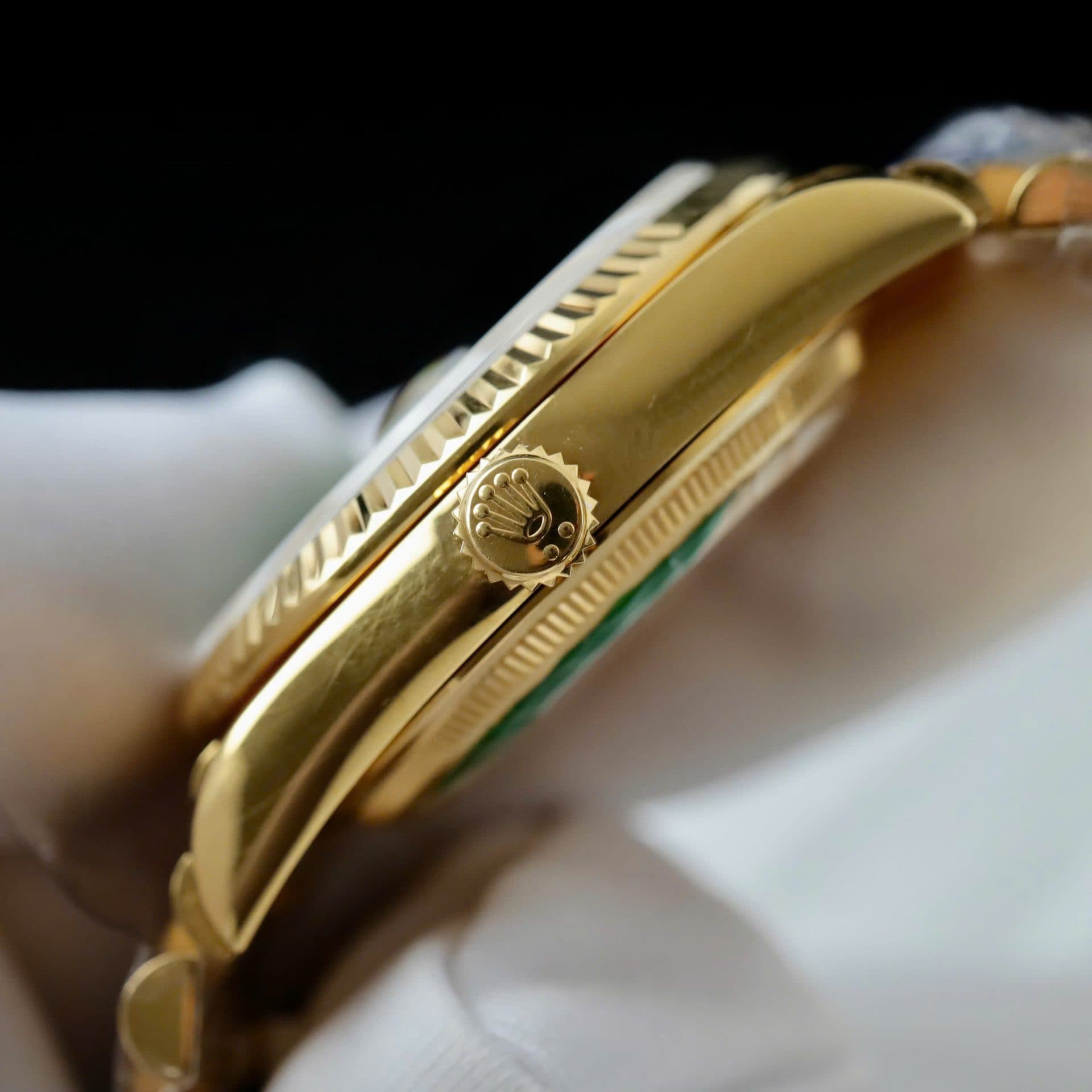 Dong-Ho-Rolex-Day-Date-Che-Tac-Mat-Xanh-La-Cay-Trong-Luong-160gram-Boc-Vang-That-36mm-7-1