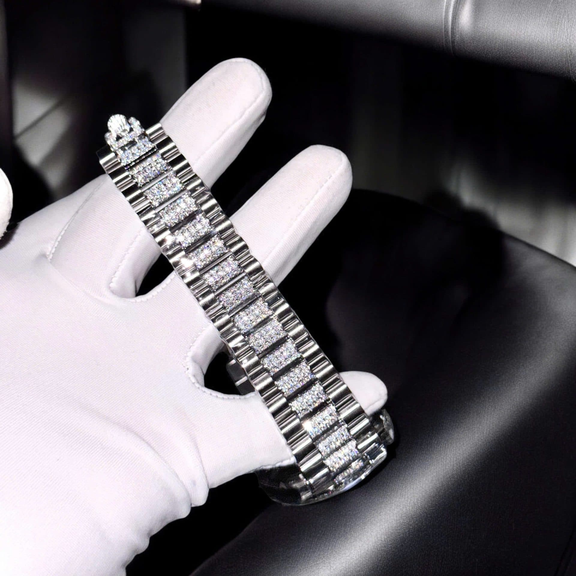 Dong-Ho-Rolex-Day-Date-Replica-11-Mat-Thien-Thach-Coc-So-Day-Dinh-Kim-Cuong-Moissanite-40mm-5-1