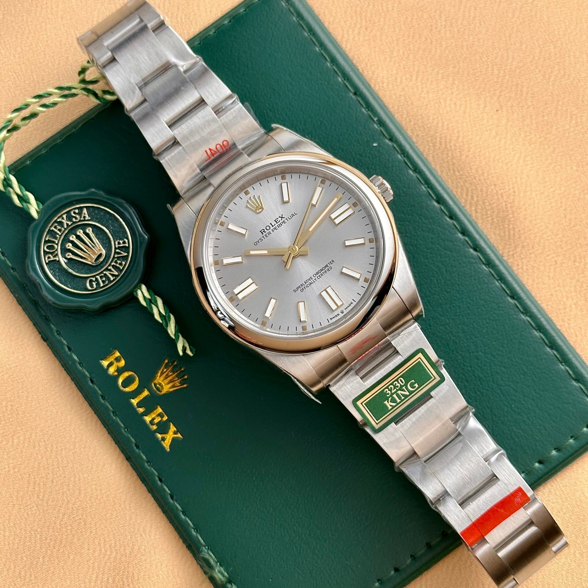 Dong-Ho-Rolex-Oyster-Perpetual-124300-Mat-Rhodium-Replica-King-Factory-41mm-1-1