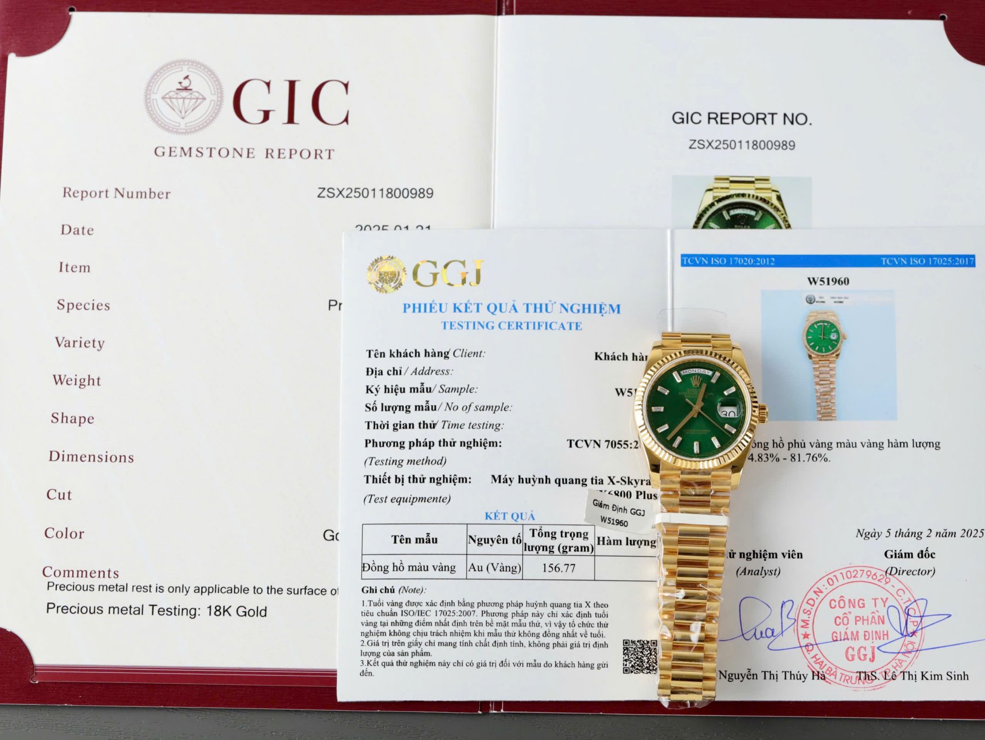 Dong-Ho-Rolex-Day-Date-Che-Tac-Mat-Xanh-La-Cay-Trong-Luong-160gram-Boc-Vang-That-36mm-8-1
