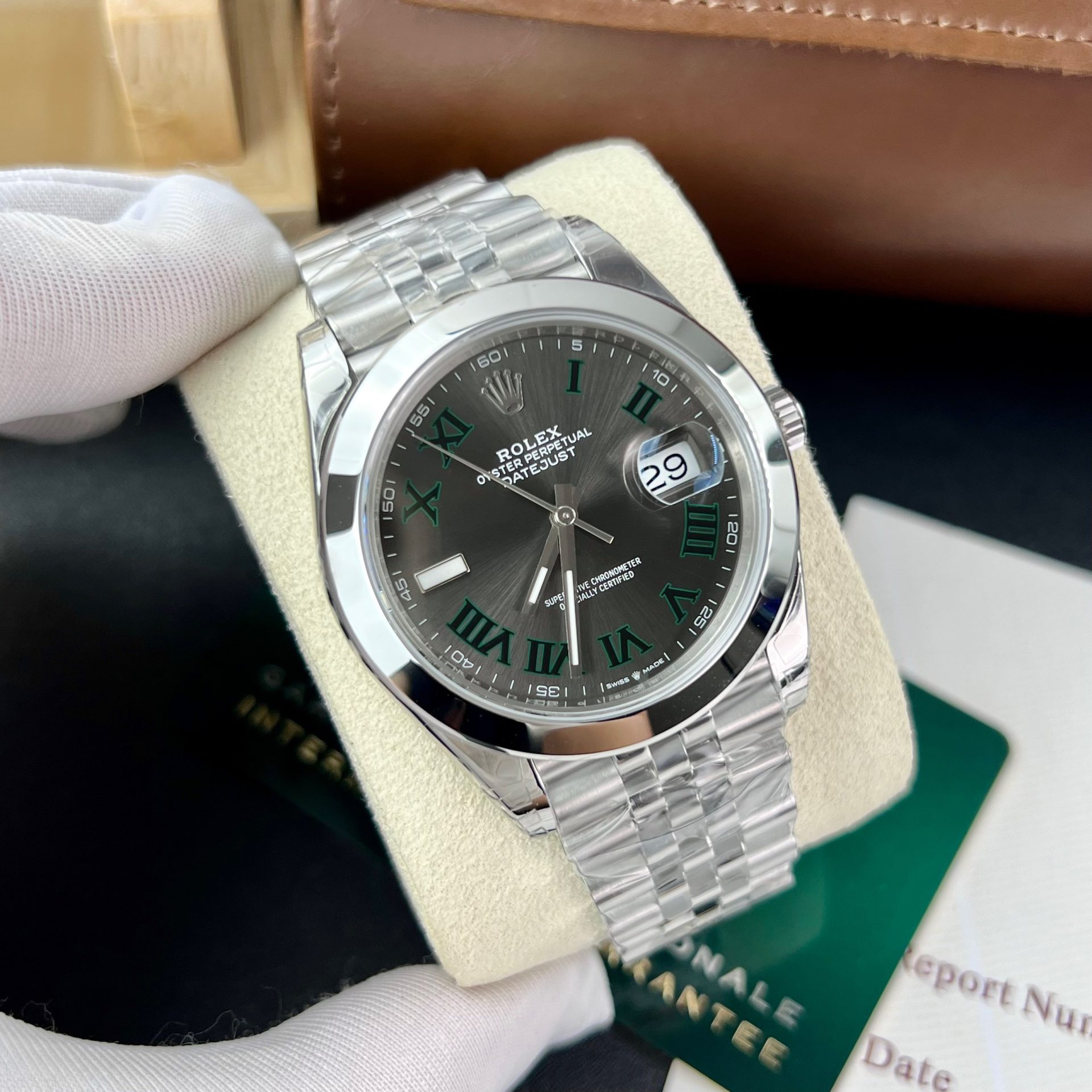 Dong-Ho-Rolex-Rep-11-DateJust-126300-Mat-Wimbledon-VS-Factory-41mm-3-1