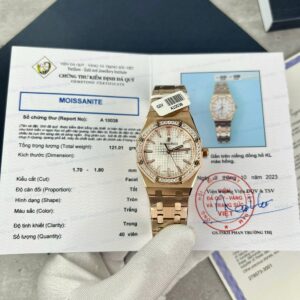 Audemars Piguet Royal Oak Custom Bezel Diamonds Moissanite Hong Kong 34mm