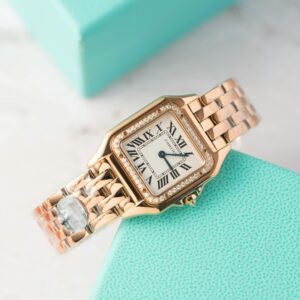 Cartier Panthere Rose Gold Quartz 27mm Super Clone Watch