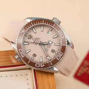 Omega Best Replica Watches Planet Ocean 600M Dial Light Pink VS Factory 43.5mm