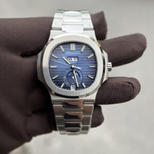 Patek Philippe 5726G Replica Watch Steel Strap Blue Dial 40.5mm