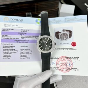 Patek Philippe Aquanaut 5719 Moissanite Diamond Replica Watch 40mm
