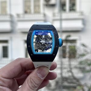 Richard Mille RM055 Full Carbon White Rubber Strap 45mm Super Clone Watch