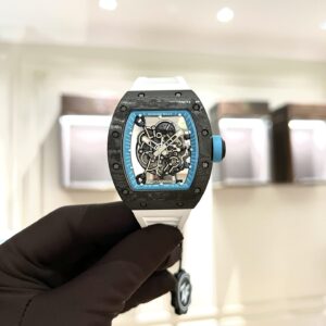Richard Mille RM055 Carbon White Rubber Strap 45mm Super Clone Watch