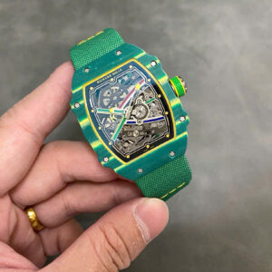 Richard Mille RM67-02 Case Green Carbon Refined Super Light 37 Grams 38.7×47.52mm