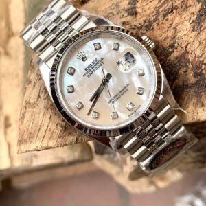 Rolex DateJust MOP Dial Moissanite Markers 41mm Super Clone Watch