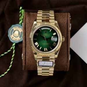 Rolex Replica Watch Day-Date 228238-0069 Green Ombre 185 Grams QF Factory 40mm