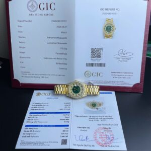 Rolex Day-Date Replica Watch Gold Wrapped + Moissanite Diamonds Weight 173 Gram 40mm