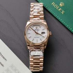 Rolex Day-Date Rose Gold Replica Watch Dial Mother Of Pearl QF Factory 36mm