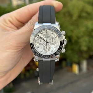 Rolex Best Replica Watch Daytona Mother Of Pearl & Moissanite Diamonds Dial 40mm