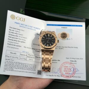 Audemars Piguet Royal Oak 15400 Gold Wrapped Black Dial 41mm Super Clone Watch