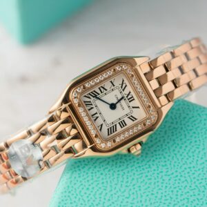 Cartier Panthere Rose Gold With Diamond Bezel 22mm Super Clone Watch