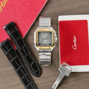 Cartier Santos CRW2SA0030 Gray Dial 39.8mm Super Clone Watch