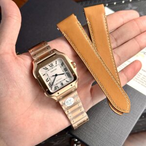 Cartier Santos Rose Gold 39.8mm Super Clone Watch