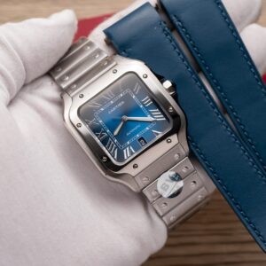 Cartier Santos De Cartier WSSA0013 Blue Dial 39.8mm Super Clone Watch
