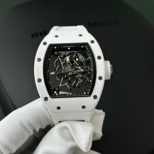 Richard Mille RM055 White Ceramic Rubber Strap 45mm Super Clone Watch