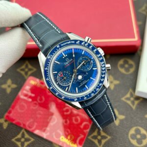Omega SpeedMaster Co-Axial Moonphase Blue Dial 44mm Super Clone Watch