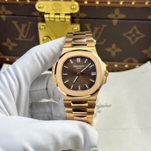 Patek Philippe Nautilus 5711 18K Gold Wrapped Chocolate Dial 40mm Super Clone Watch