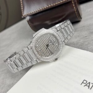 Patek Philippe Nautilus 7118 Full Diamond 35.2mm Super Clone Watch