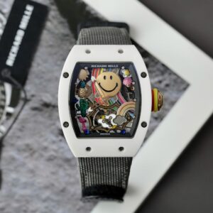 Richard Mille RM88 Smiley Fabric Nato Gray 42mm Super Clone Watch