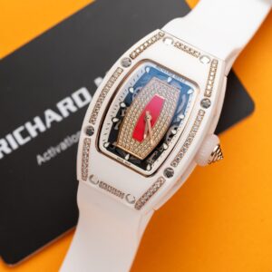 Richard Mille RM07-01 With Diamonds White Ceramic Case 36mm Super Clone Watch