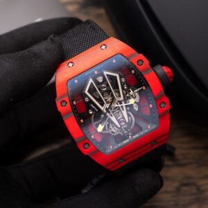 Richard Mille RM27-03 Tourbillon Rafael Nadal Red Carbon 44mm Super Clone Watch