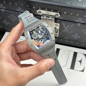Richard Mille RM055 Bubba Watson Grey Ceramic Rubber Strap 42.7×49.9mm Super Clone Watch