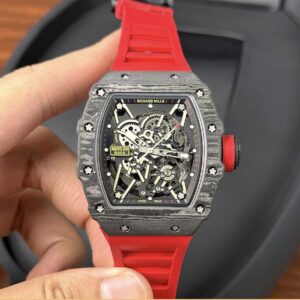 Richard Mille RM35-02 Skeleton Red Rubber Strap 44mm Super Clone Watch