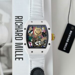 Richard Mille RM88 Smiley White Ceramic 42mm Super Clone Watch