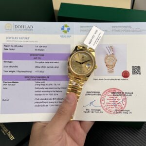 Rolex Day-Date Gold Wrapped Champagne Dial 40mm Super Clone Watch