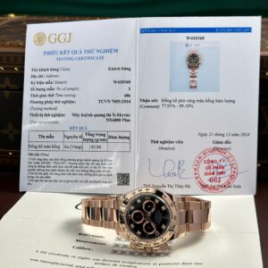 Rolex Daytona Black Dial Gold Wrapped Custom 40mm Super Clone Watch