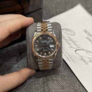 Rolex DateJust 126231 Dark Grey Demi Strap 36mm Super Clone Watch