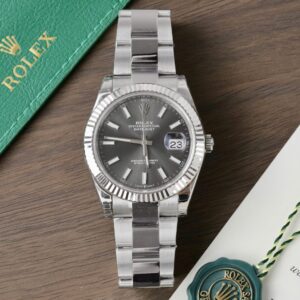 Rolex DateJust 126334 Gray Dial Oyster Strap 41mm Super Clone Watch