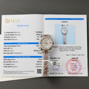 Rolex DateJust MOP Dial Moissanite Diamonds 31mm Super Clone Watch